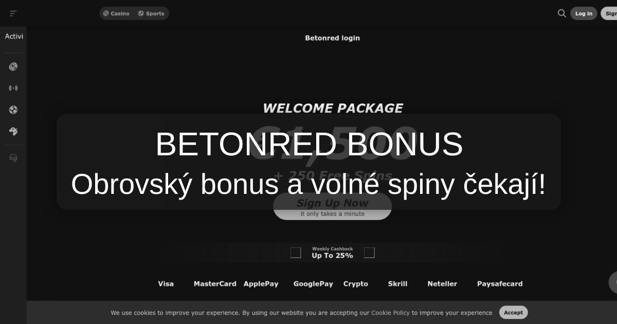 BetOnRed Bonus 2026 - Ověřený Bonus pro Česko